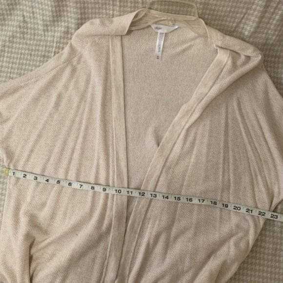 Gilligan Waffle knit open front oatmeal cardigan - Picture 6 of 6